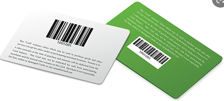 Student ID cards with barcodes designed in barxui